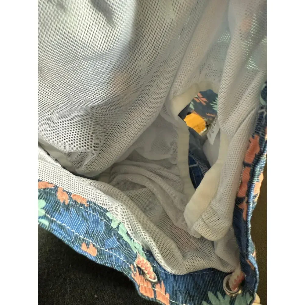 Johnnie-O youth swim trunks blue‎